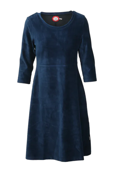 Hovedbilde Elli kjole babycord marineblå