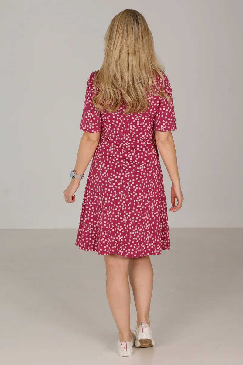 Luella rosa blomstret kjole