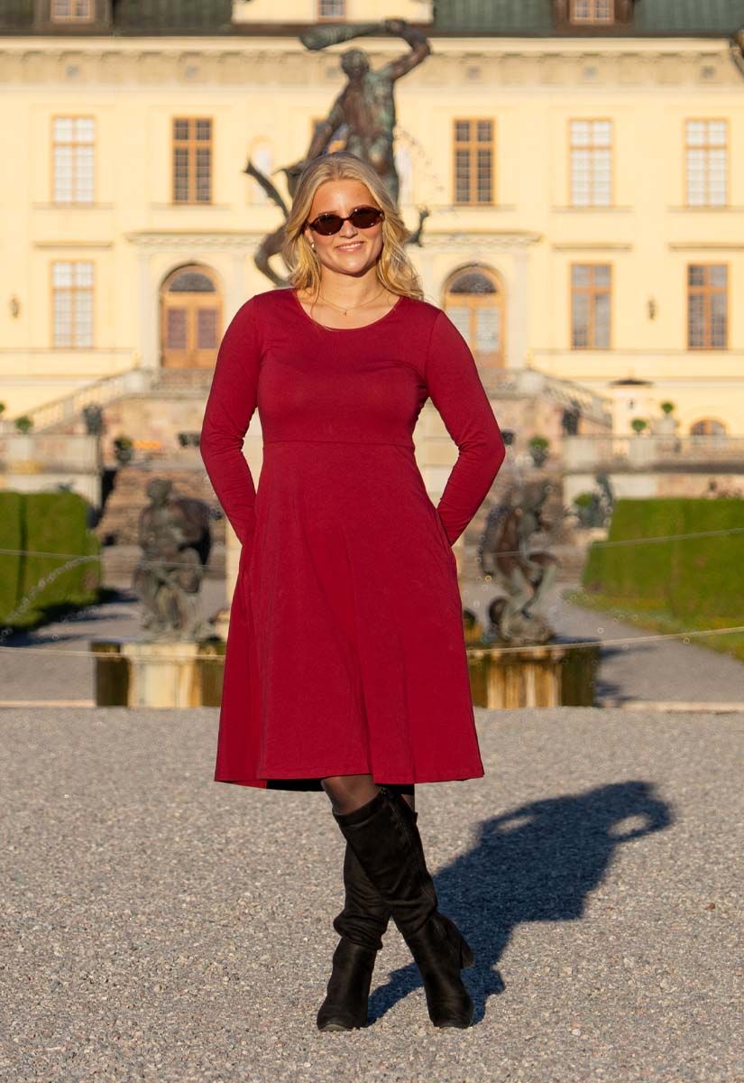 Siren burgunder basiskjole