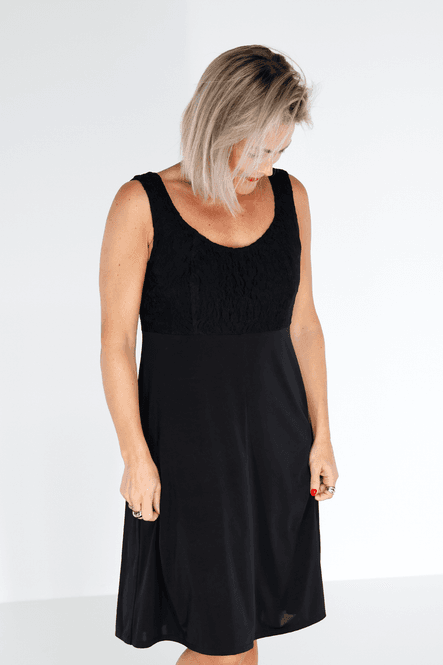 Hovedbilde Amy sort elastisk underkjole 