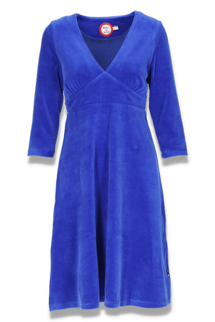 Hovedbilde Hildur kongeblå velurkjole