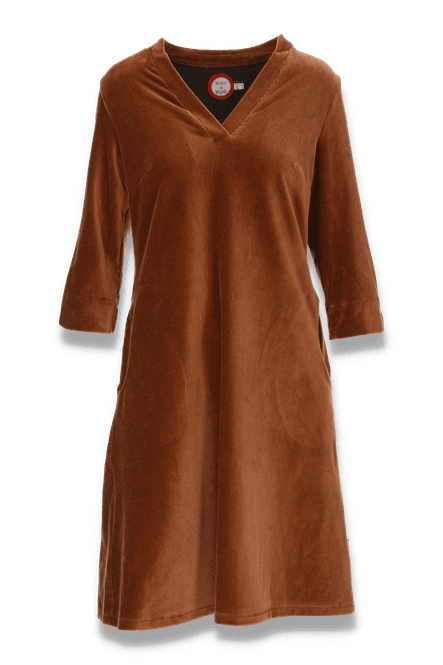 Hovedbilde Saga nugat  velurkjole med ...