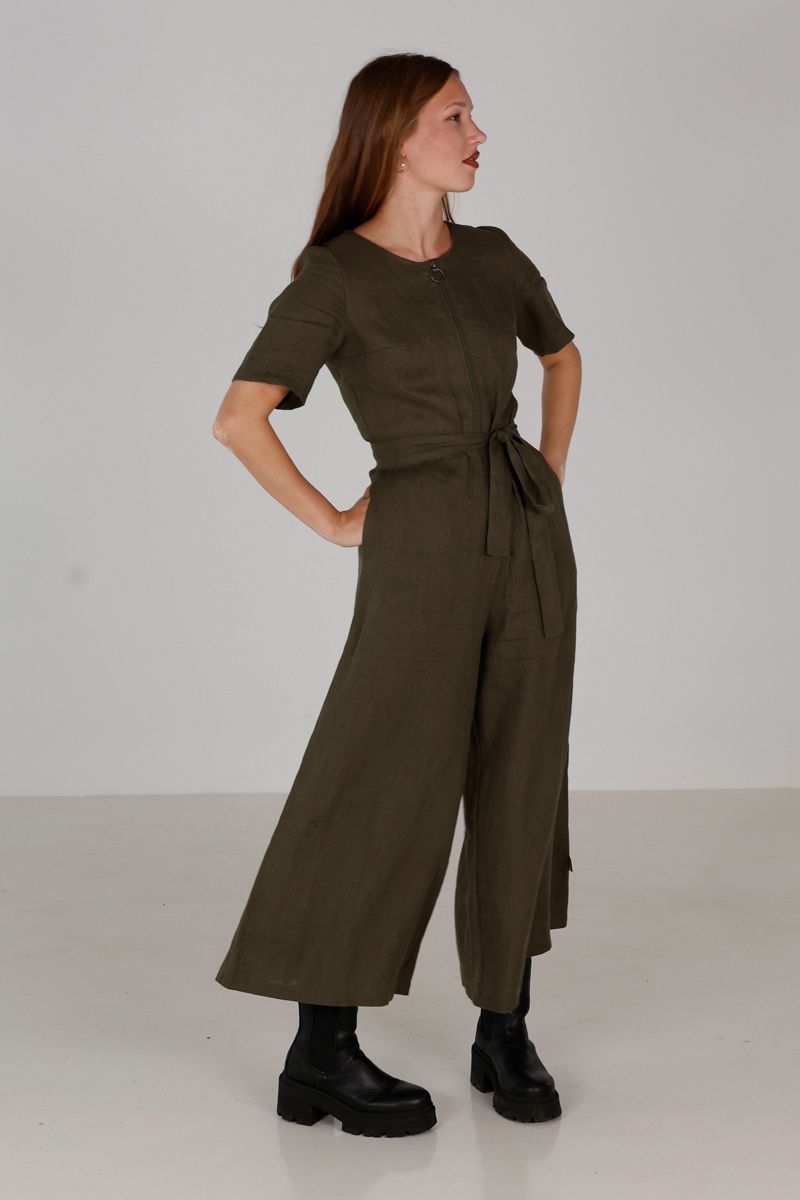 Laura khakigrønn jumpsuit