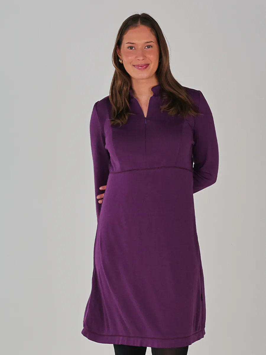 Tale purple elegant ullkjole 