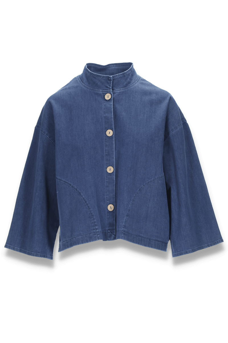 Cora jeansblå denimjakke