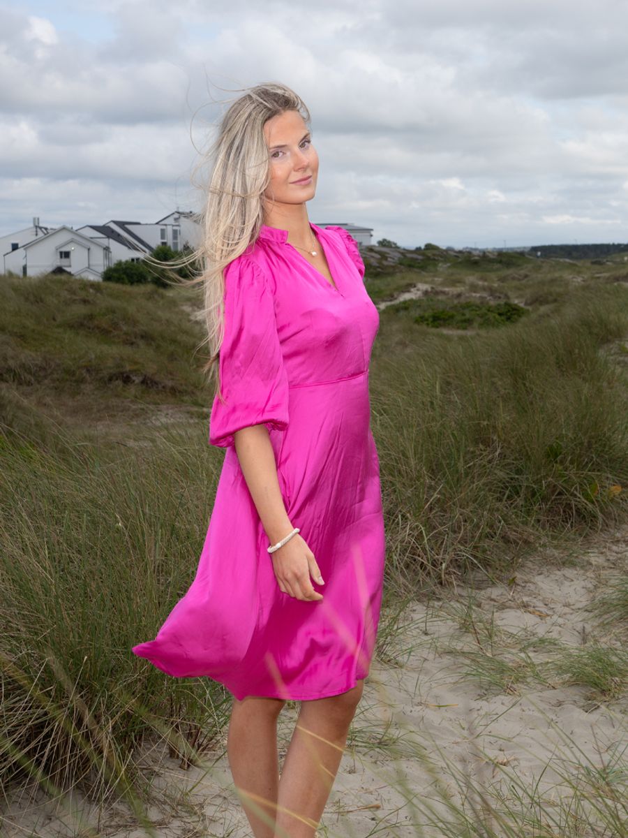 Celine fuchsia lekker kjole