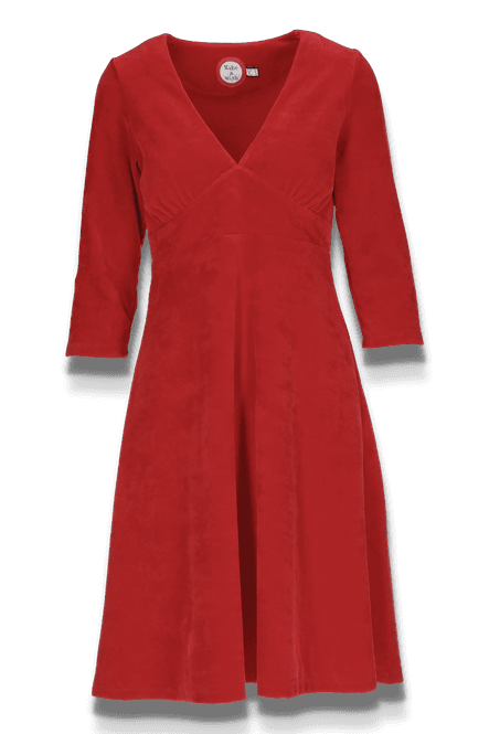 Hovedbilde Hildur rød velurkjole
