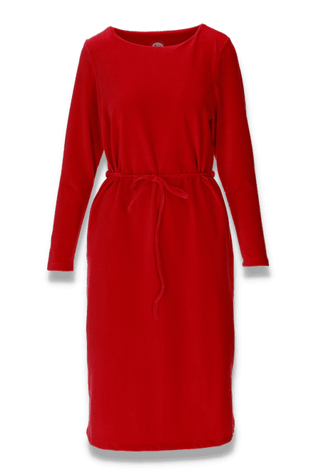 Hovedbilde Chloe rød kjole i babycord