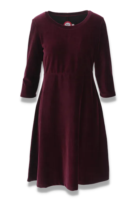 Hovedbilde Elli kjole babycord bourdeaux ...