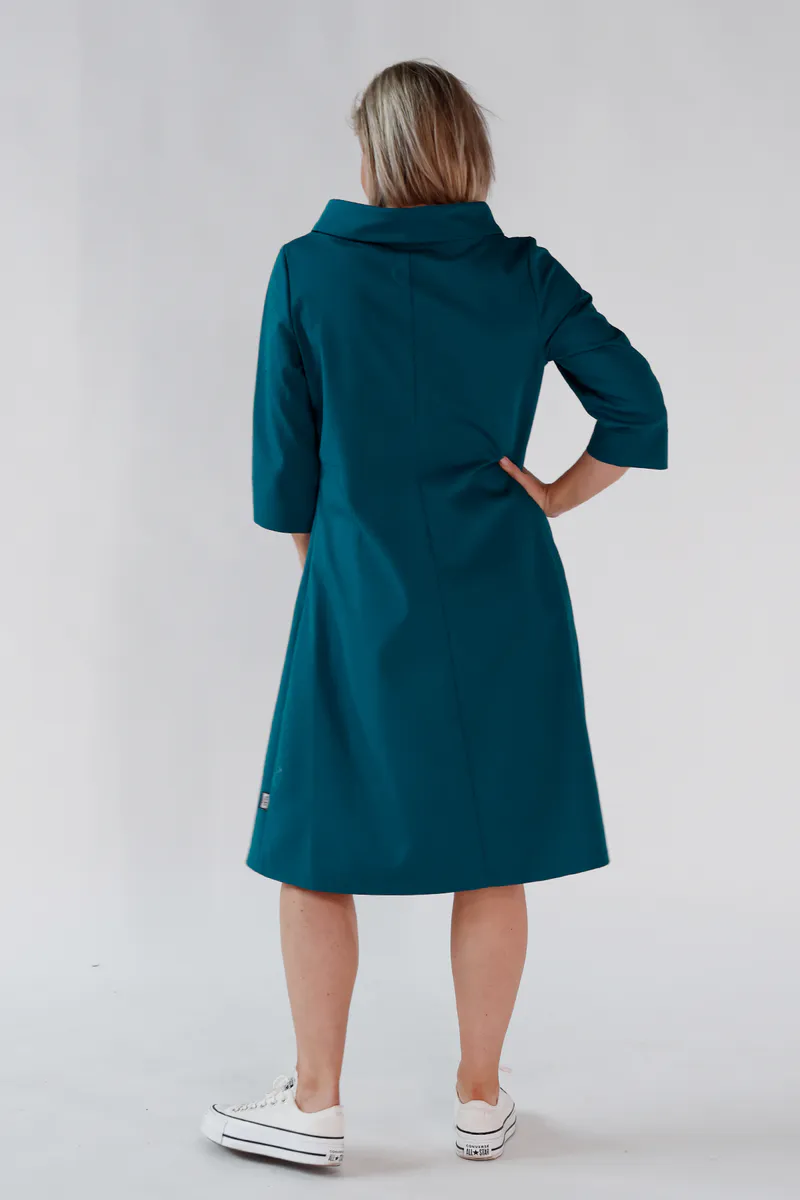 Pippa elegant petrolfarget kjole