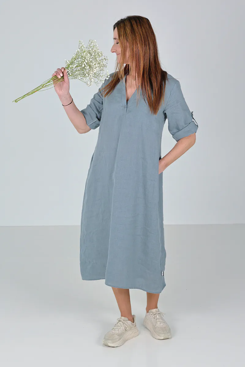 Cecilie linkjole i eucalyptus grønn