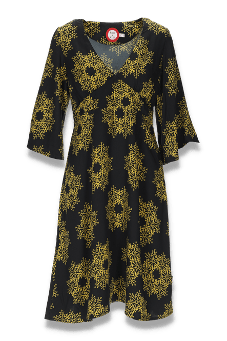 Hovedbilde Irene sort snowflake kjole