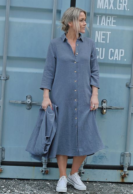 Hovedbilde Nelly jeansblå melange ...