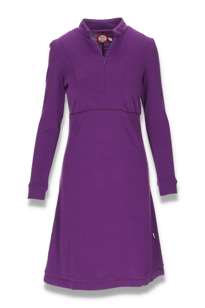 Tale purple elegant ullkjole 