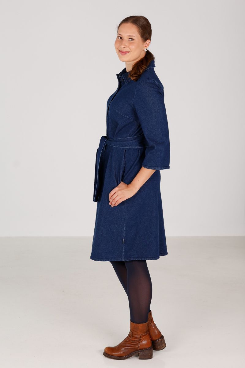 Ragla  jeansblå skjortekjole